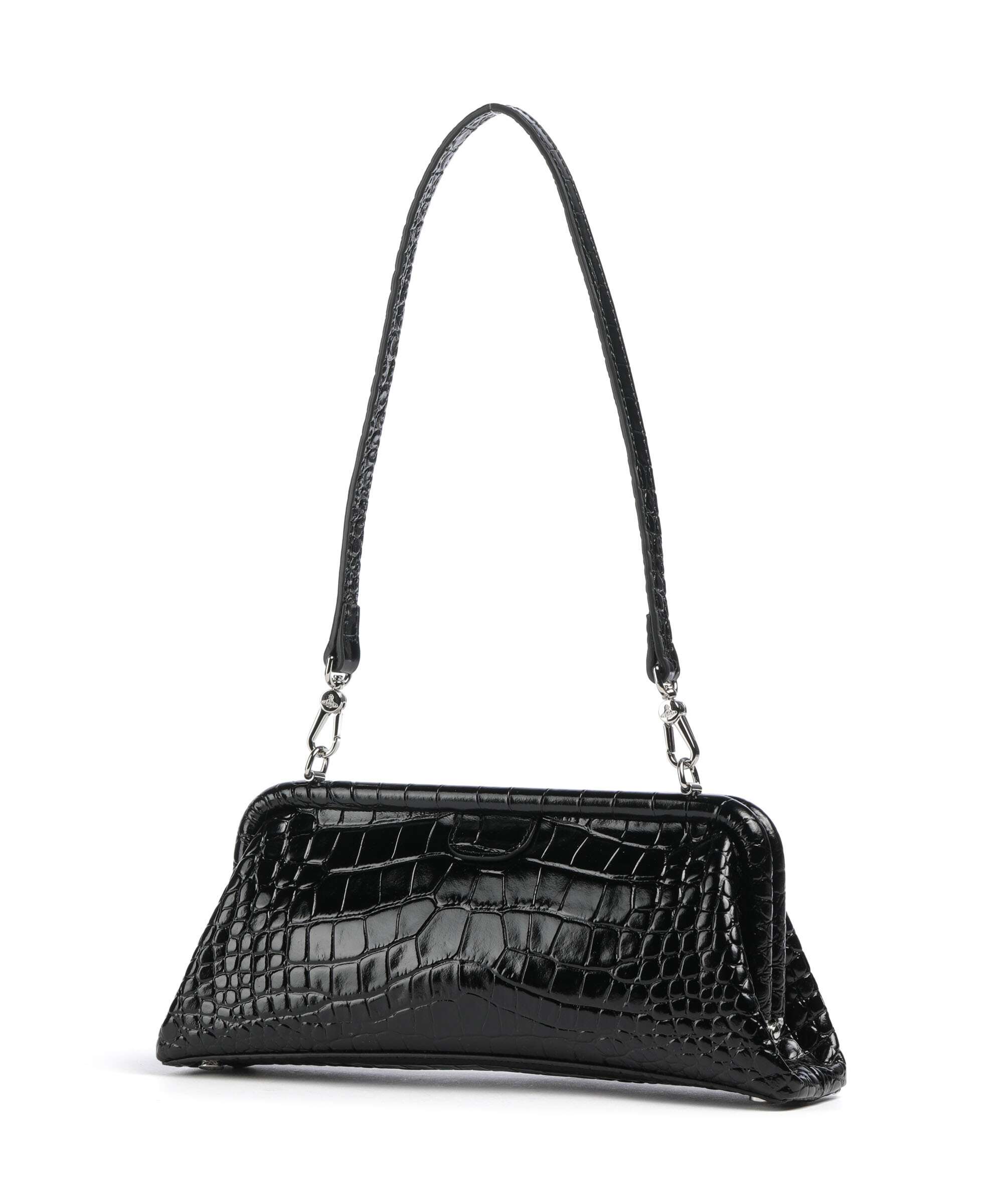 Vivienne Westwood Jane Frame Embossed Croc Shoulder bag embossed