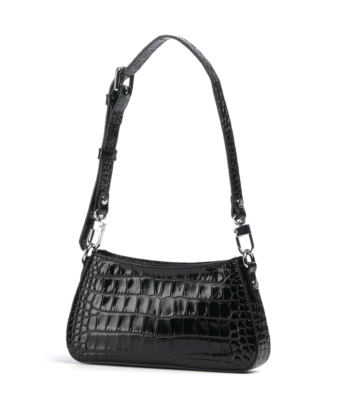 Vivienne Westwood Tasha Embossed Croc Shoulder bag black