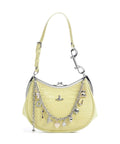 Vivienne Westwood Charm Frame Embossed Croc Shoulder bag lime green