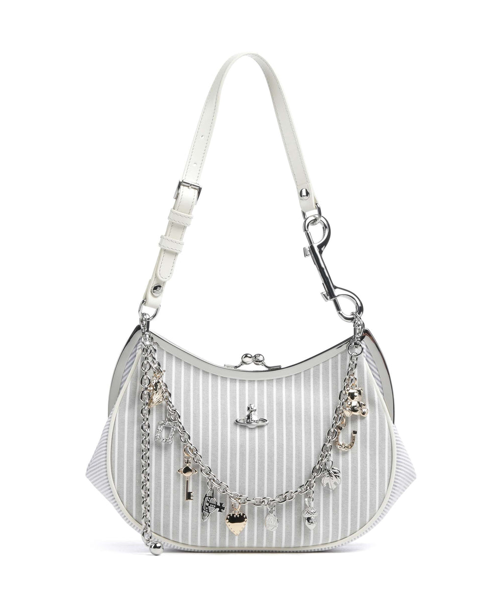 Vivienne Westwood Charm Frame Classic Oxford Shirt Shoulder bag multi