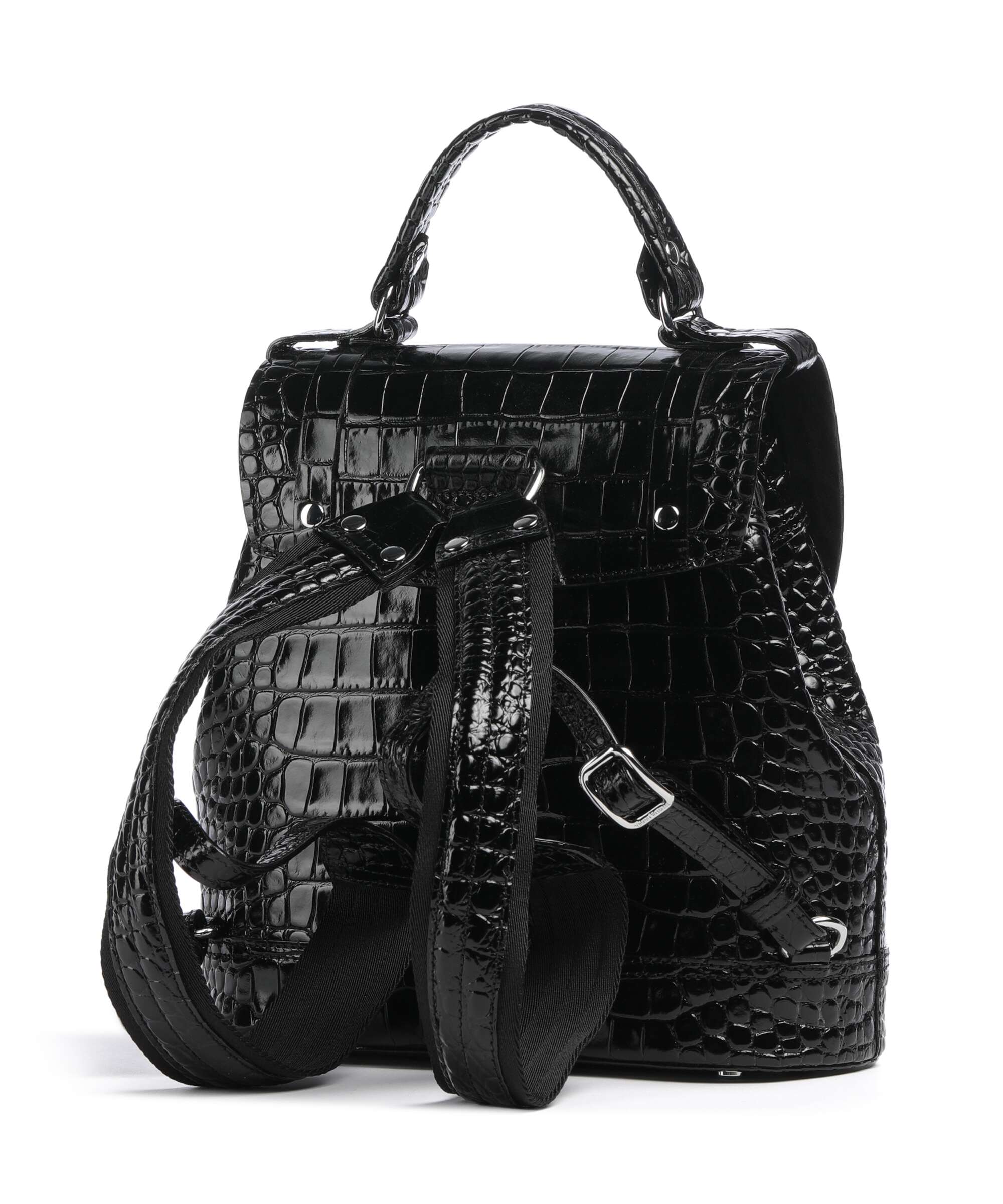 Vivienne Westwood Max Embossed Croc Small Backpack embossed cow
