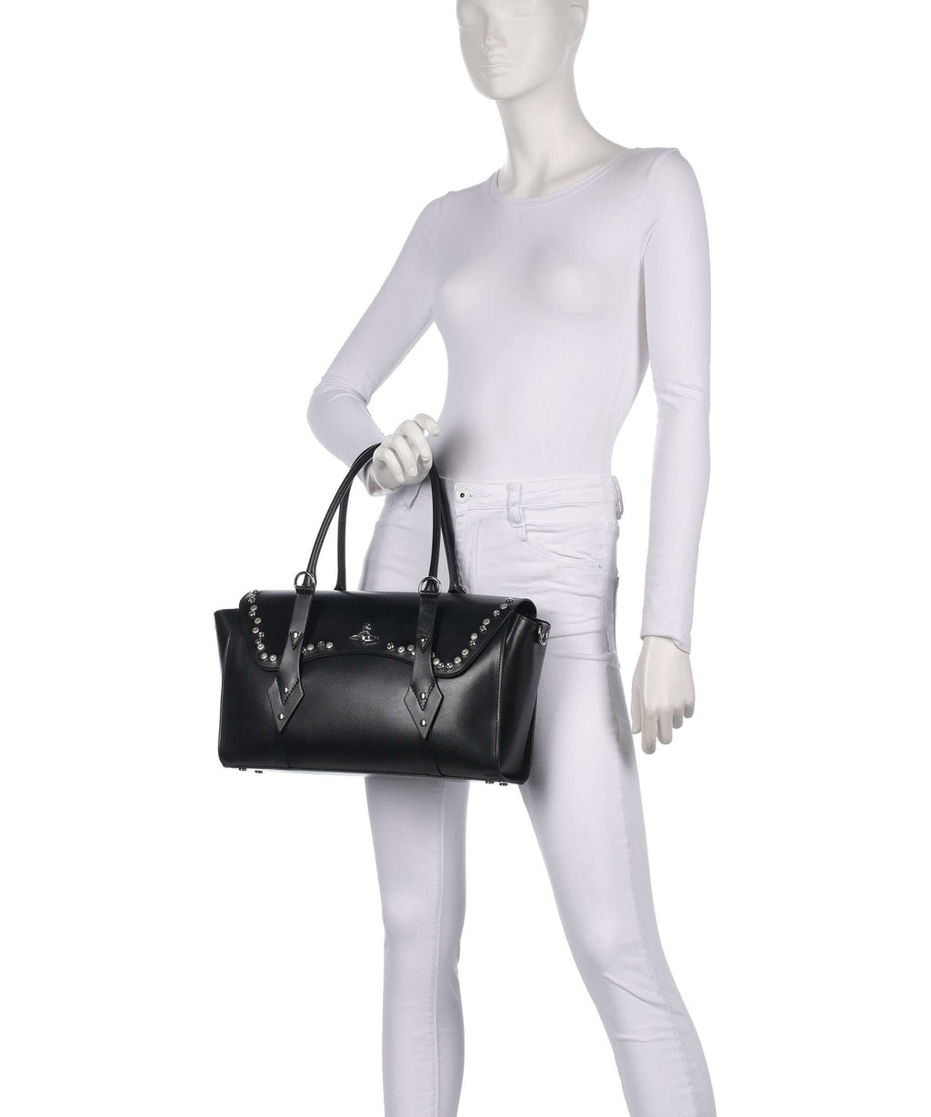 Vivienne Westwood Bettina Smooth Medium Handbag black
