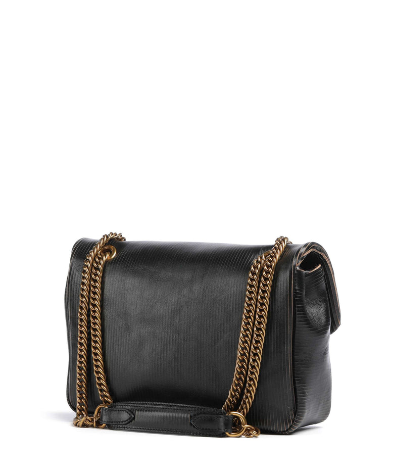 Vivienne Westwood Anita Laser Line Medium Shoulder bag black/beige