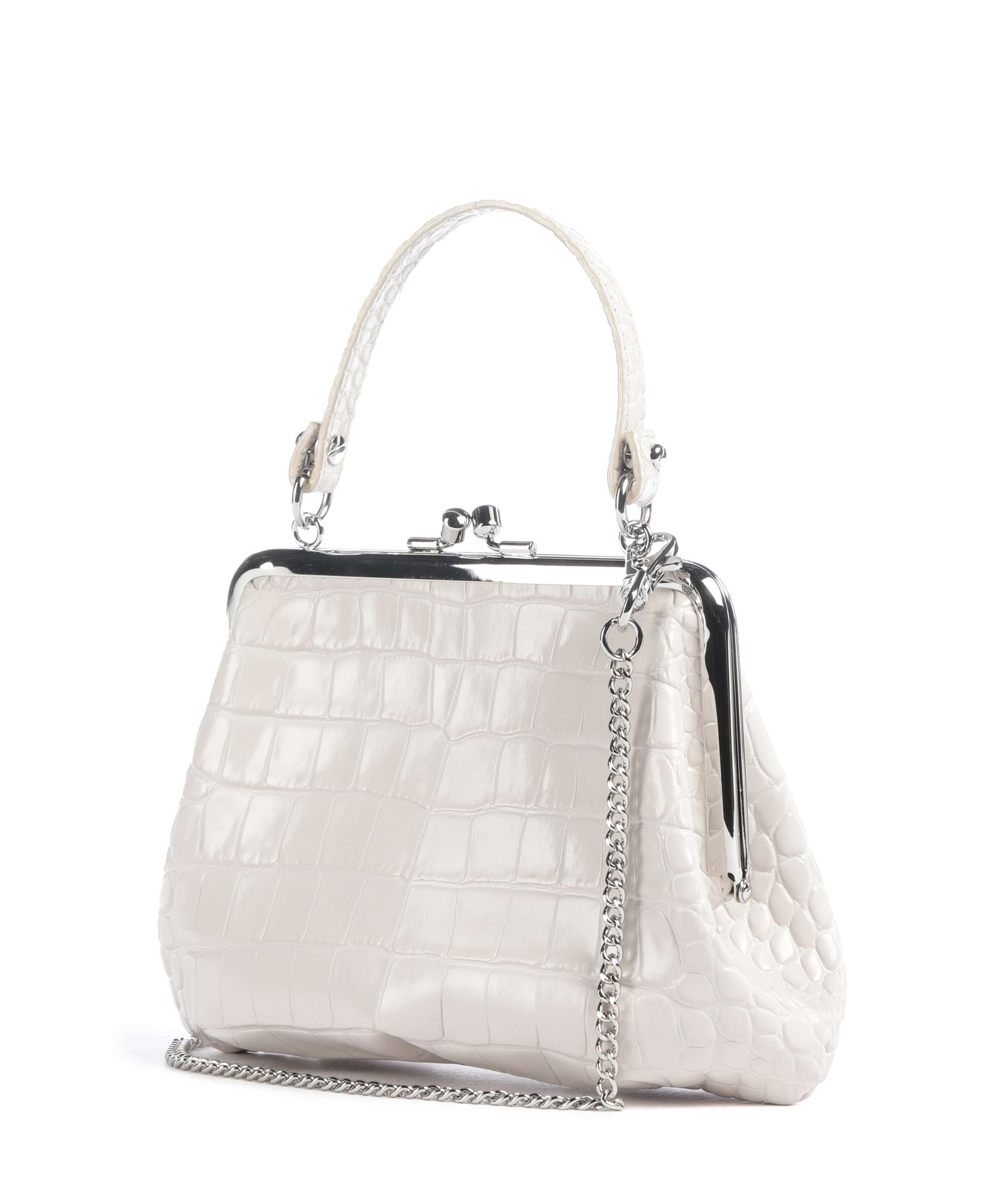 Vivienne Westwood Granny Frame Embossed Croc Handbag embossed