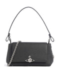 Vivienne Westwood Hazel Saffiano Plain Medium Shoulder bag black