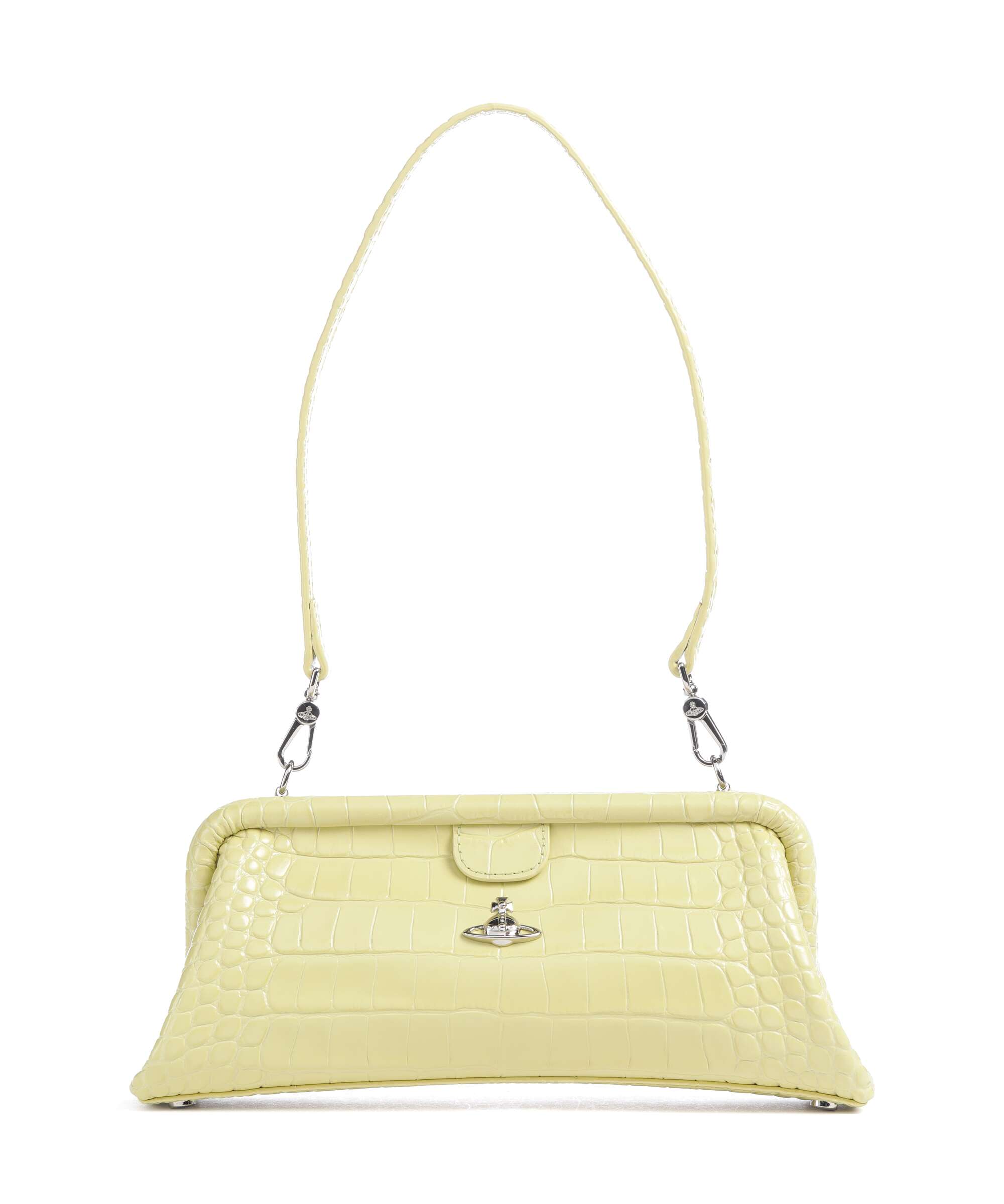 Vivienne Westwood Jane Frame Embossed Croc Shoulder bag embossed