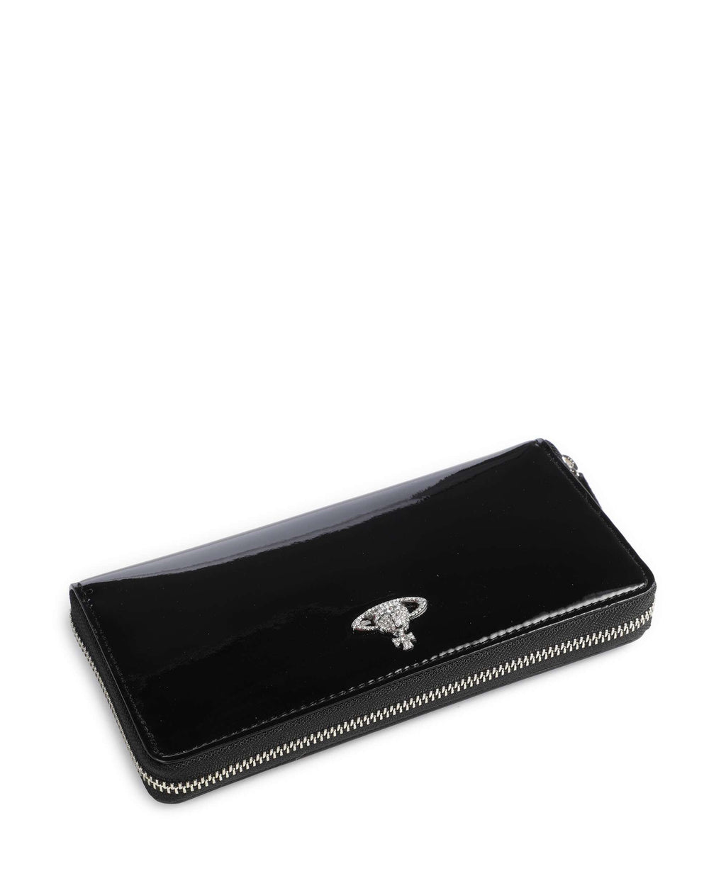 Vivienne Westwood Patent Wallet black/diamante orb