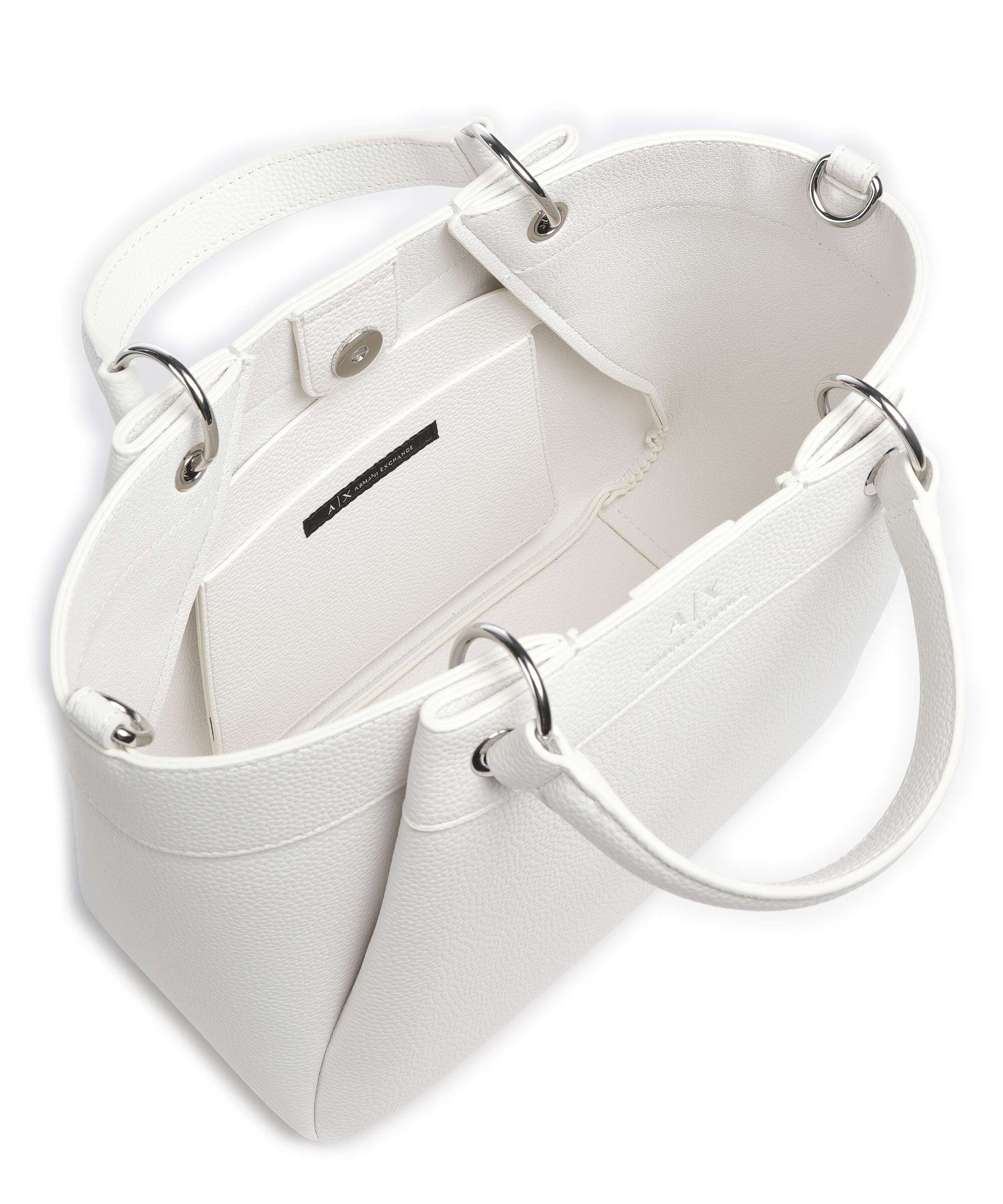Armani Exchange Wave M Handbag bianco