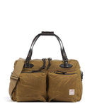 Filson Oil Finish Tin Cloth 24HR Duffle Weekend bag dark tan