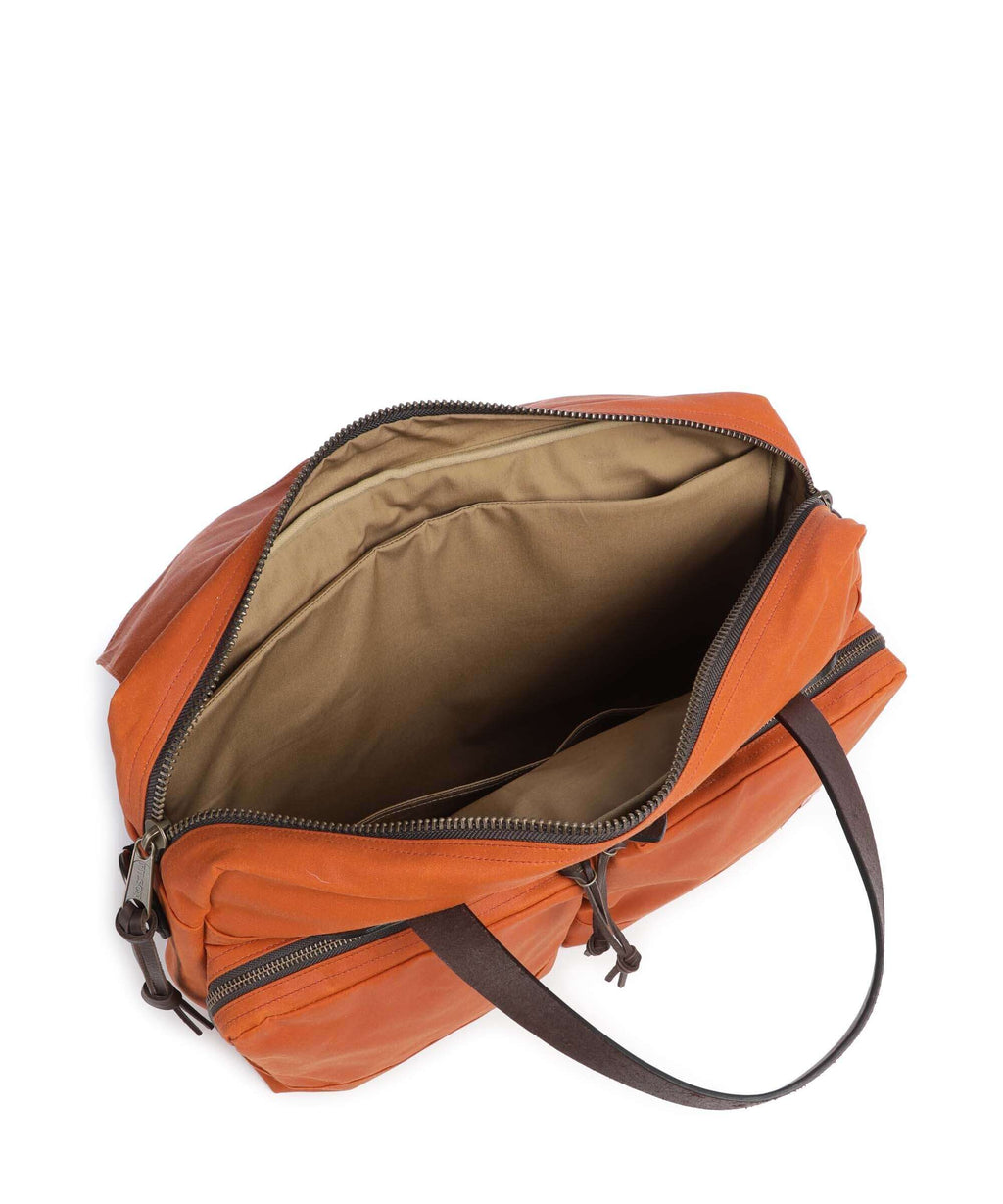 Filson Tin Cloth 24 Hour Briefcase rust