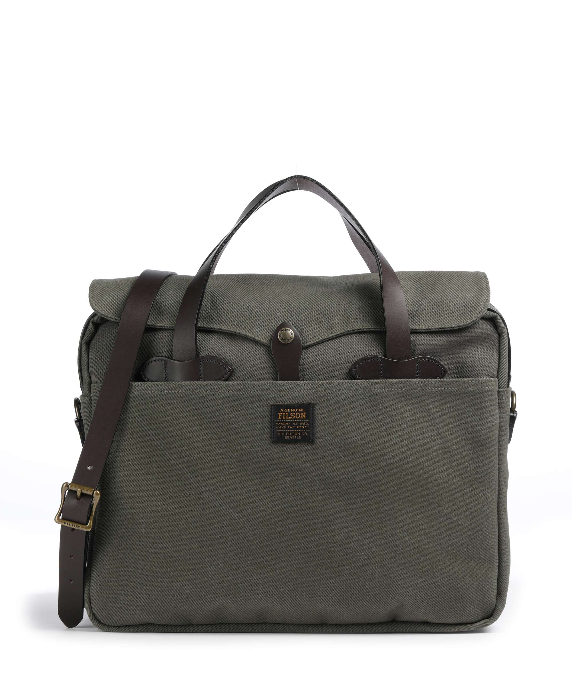 Filson Luggage Twill Briefcase otter green