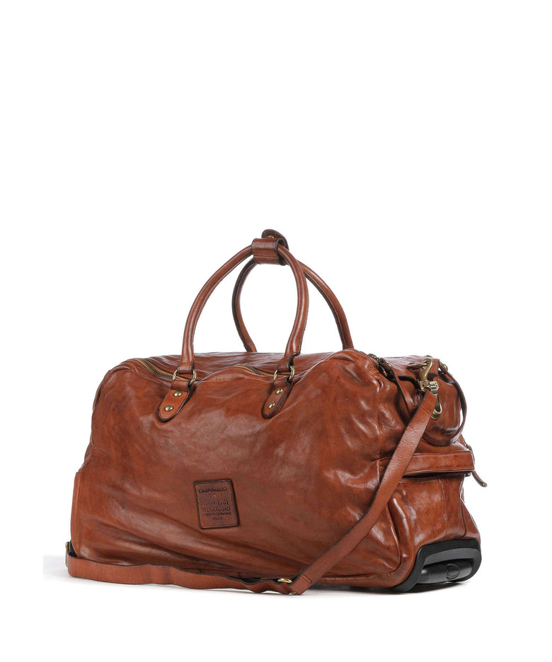 Campomaggi Travel bag with wheels cognac