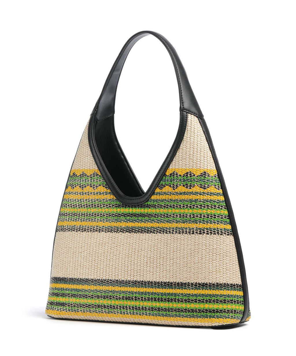 Love Moschino Sunset Stripes Hobo bag multicolour/black