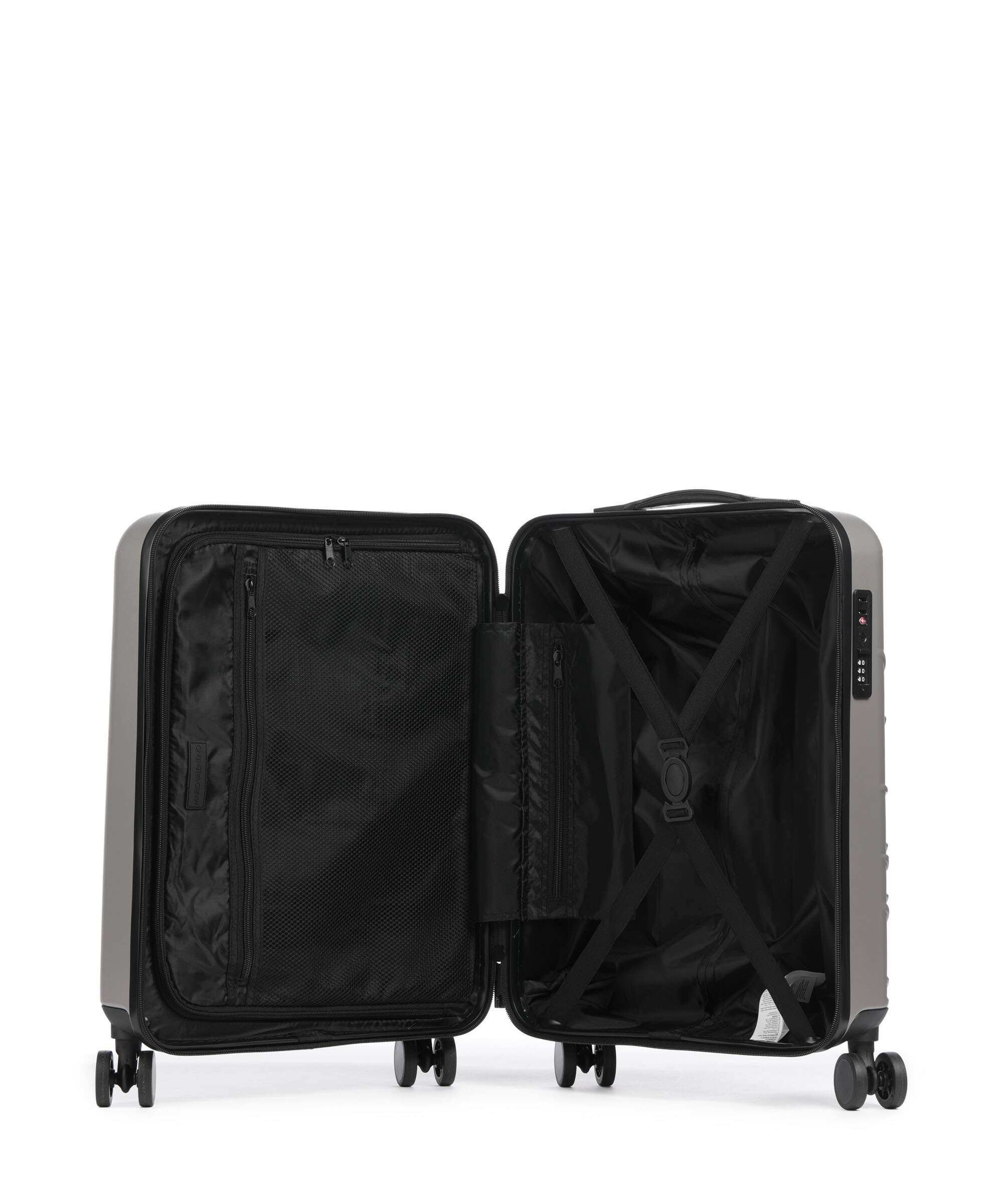 Valentino Bags Mars Spinner (4 wheels) silver