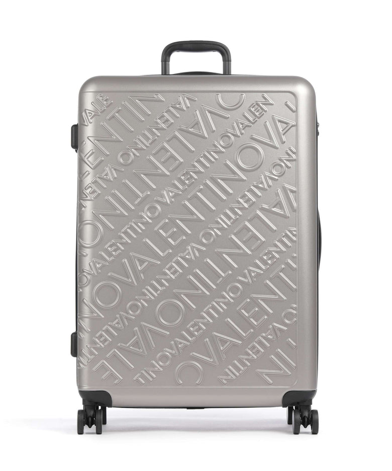 Valentino Bags Mars Spinner (4 wheels) silver