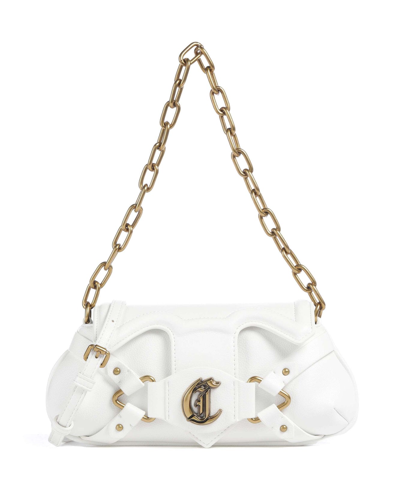 Just Cavalli Crossed Laces Shoulder bag white
