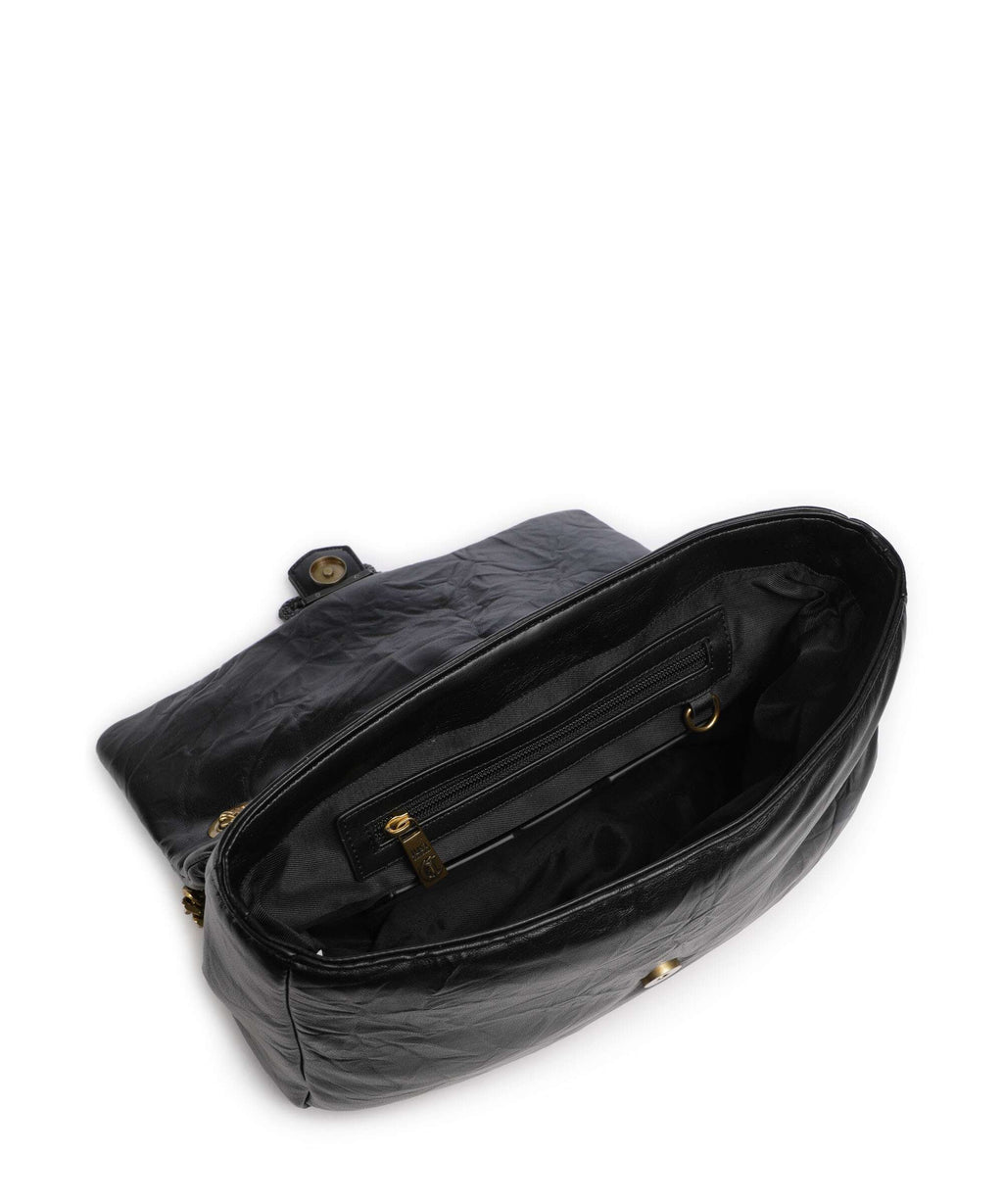 Just Cavalli Iconic Snakes Puffy Shoulder bag black