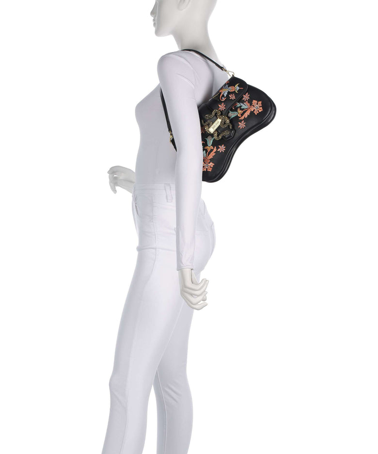 Just Cavalli Iconic Snakes Shoulder bag black