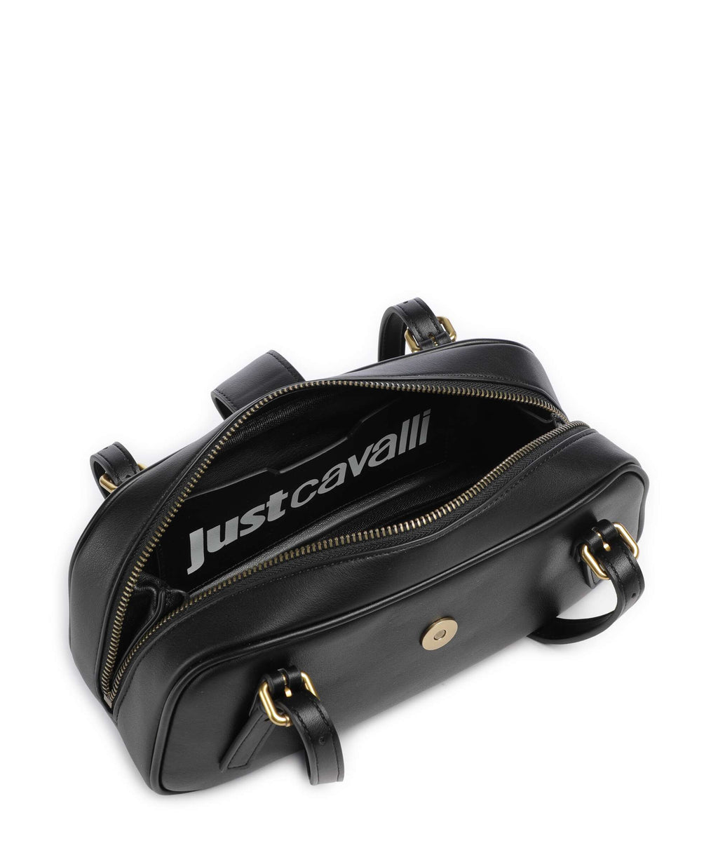Just Cavalli Iconic Snakes Shoulder bag black