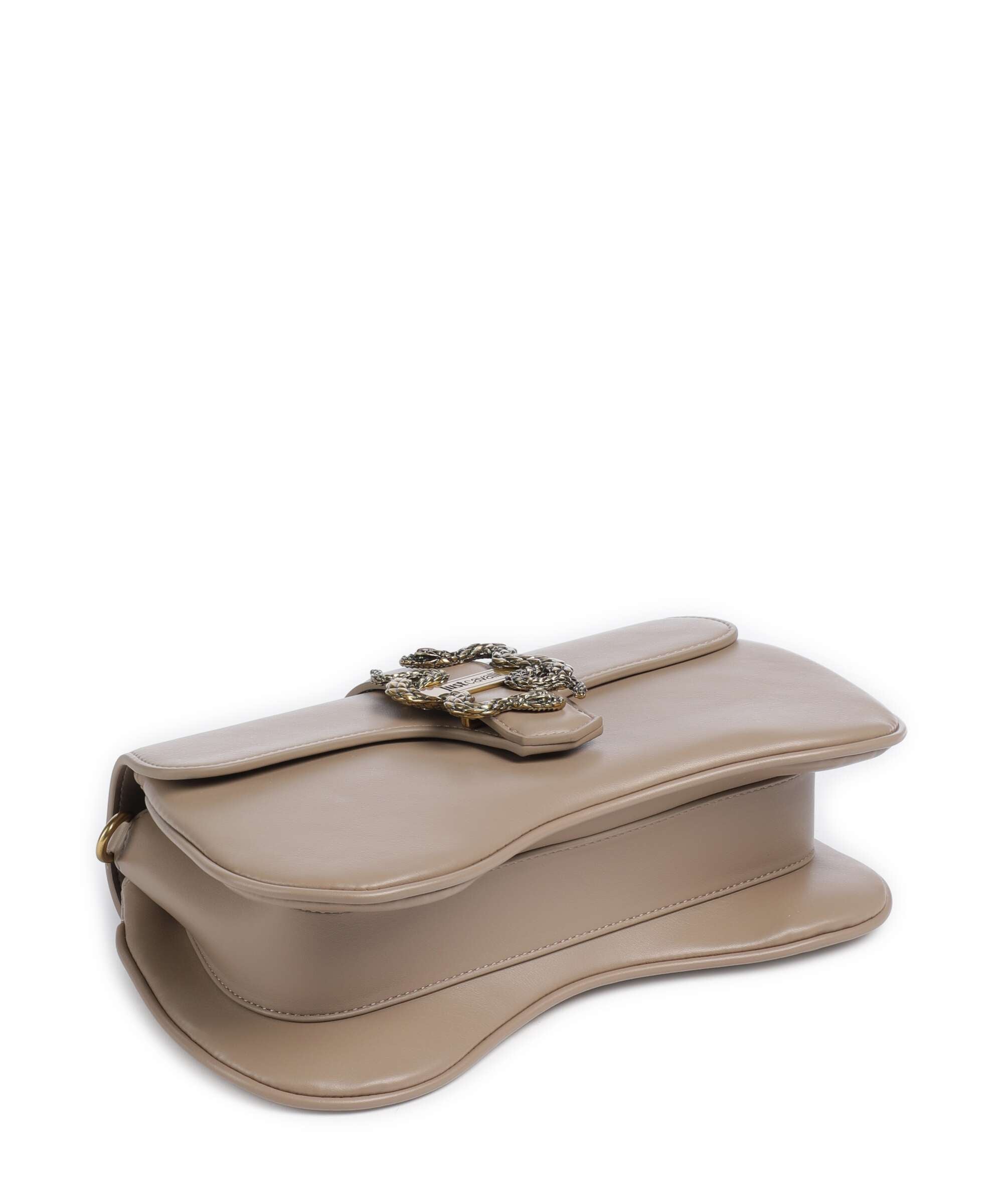 Just Cavalli Iconic Snakes Shoulder bag tan