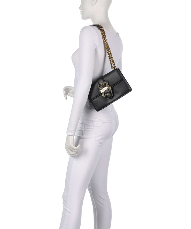 Just Cavalli Iconic Snakes Shoulder bag black