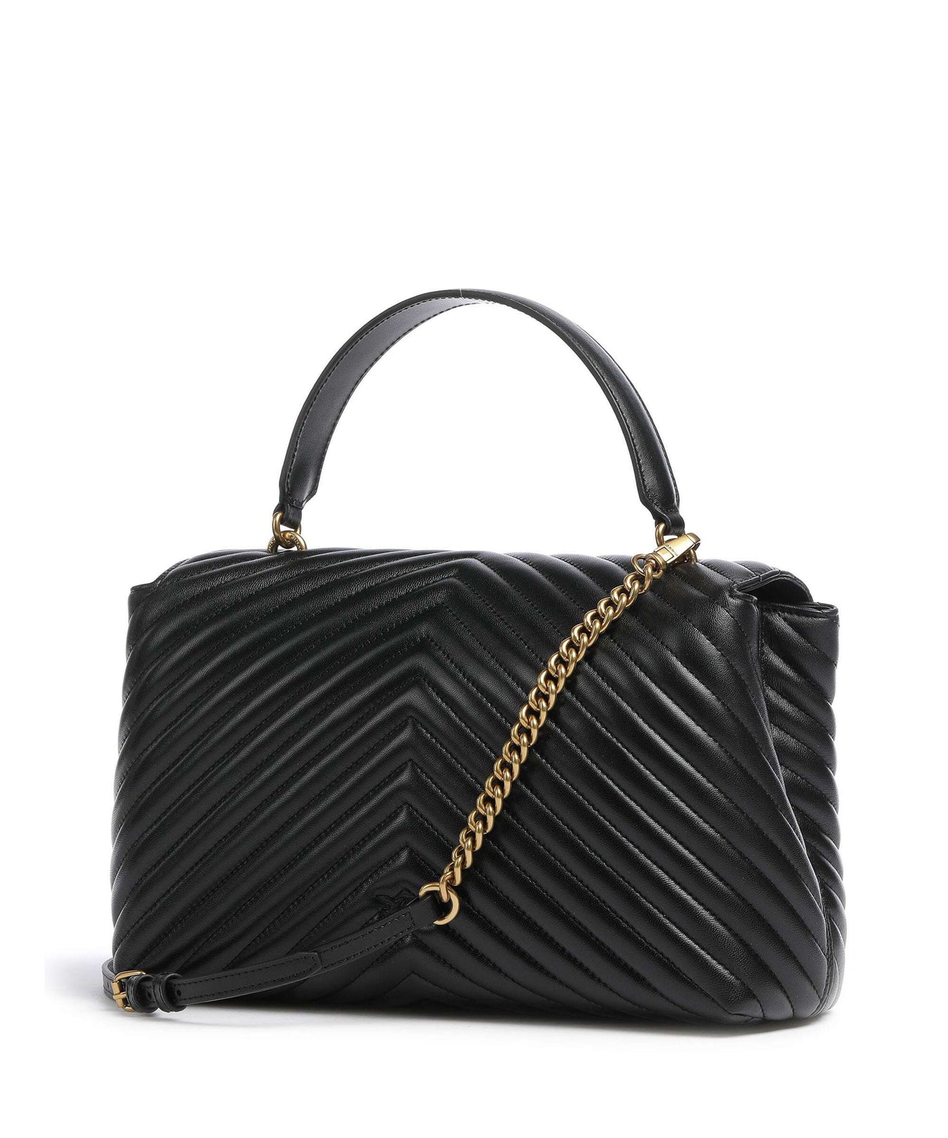 Pinko Love Lady Puff Big Handbag nero/antique gold