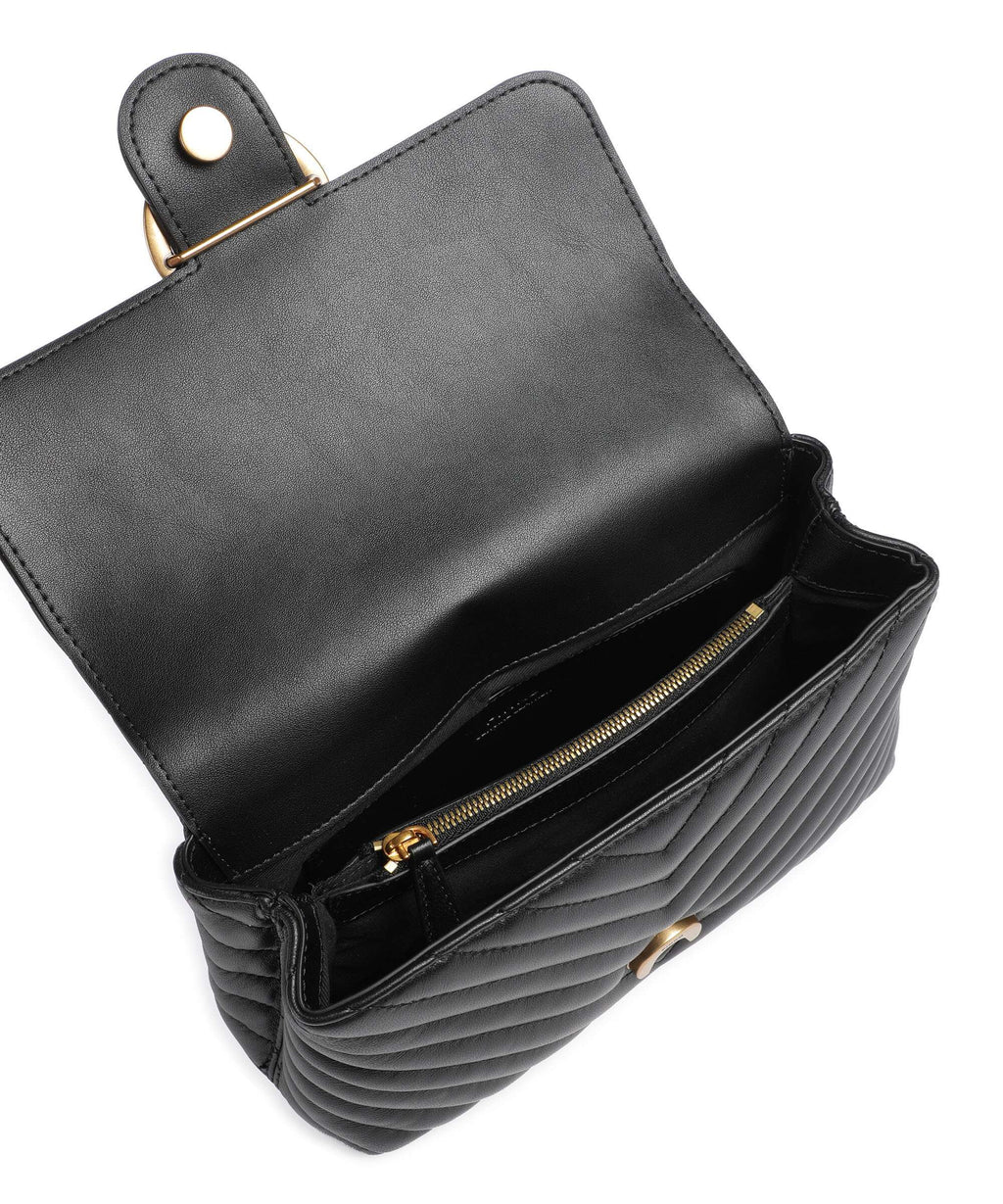 Pinko Love Lady Puff Mini Handbag nero/antique gold