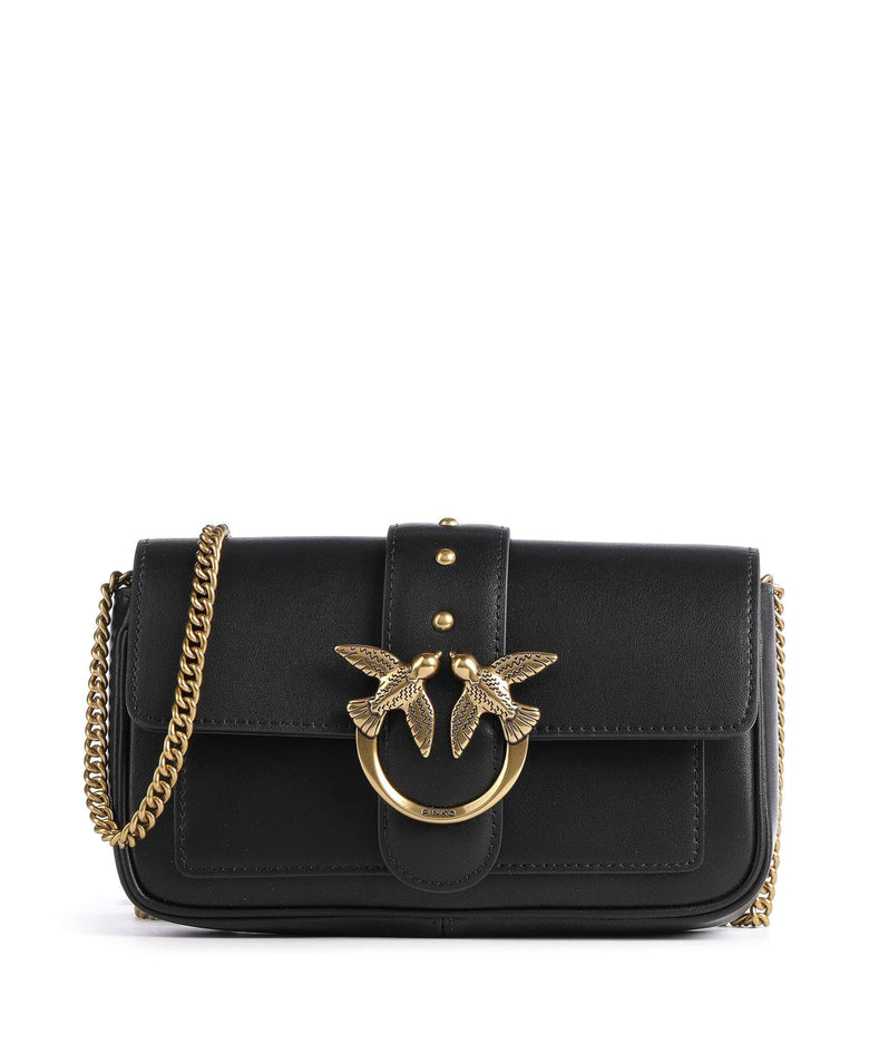 Pinko Love One Pocket Crossbody bag nero/antique gold
