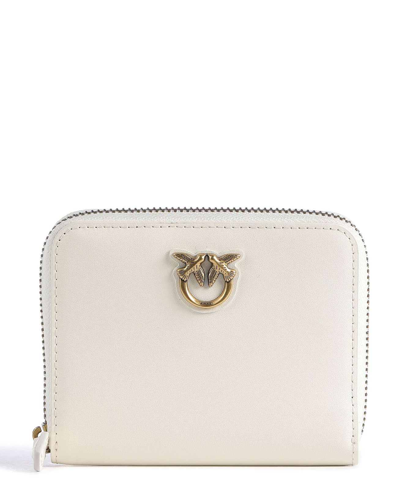Pinko Taylor Wallet bianco seta/antique gold