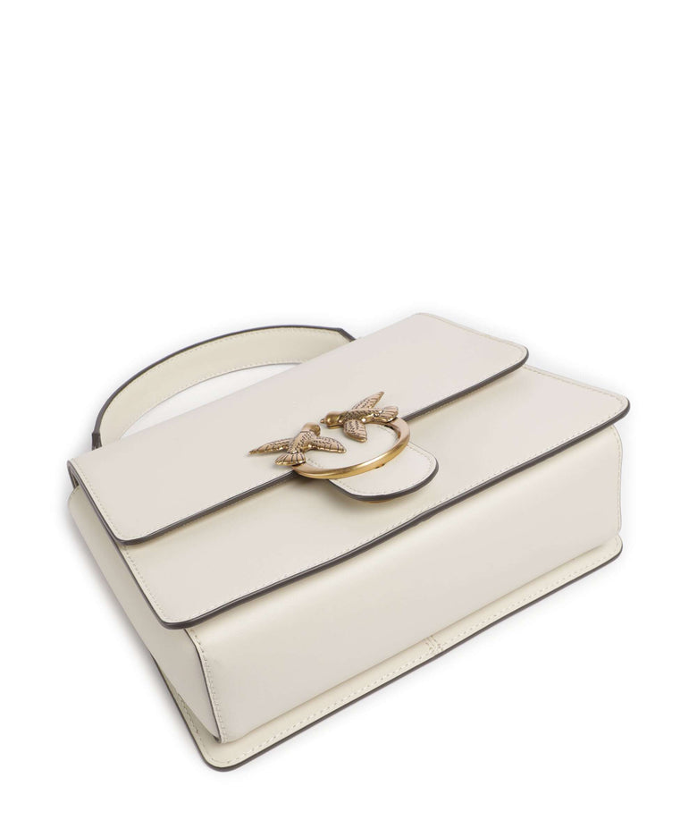 Pinko Love One Classic Handbag bianco seta/antique gold