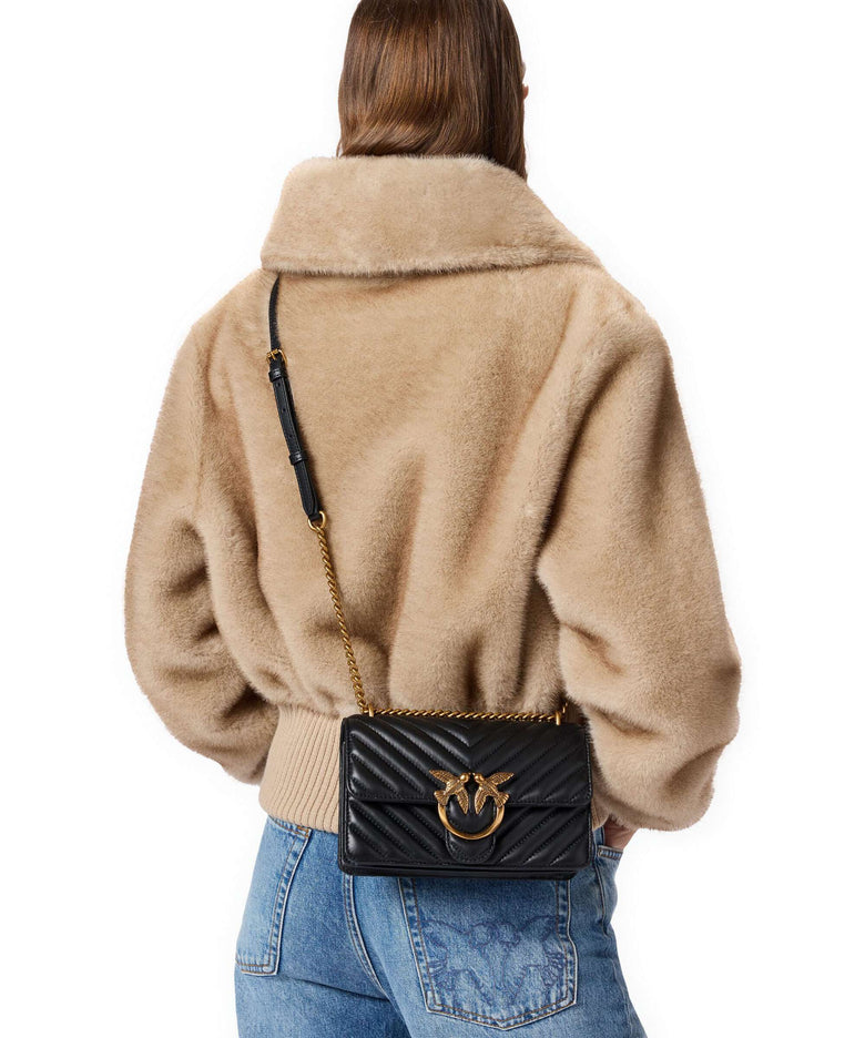Pinko Love One Mini Shoulder bag nero/antique gold