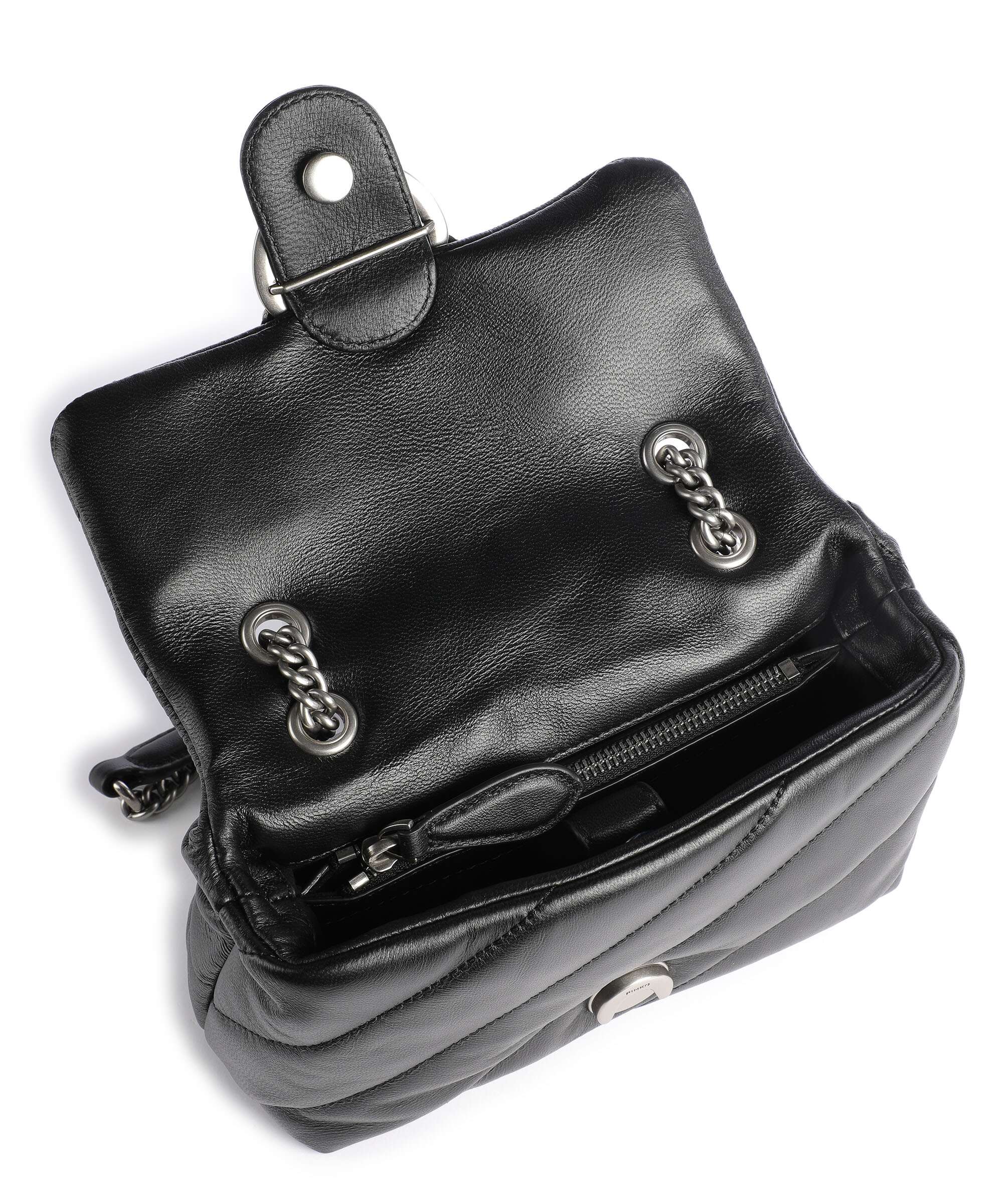 Pinko Love Puff Mini Shoulder bag nero/old silver