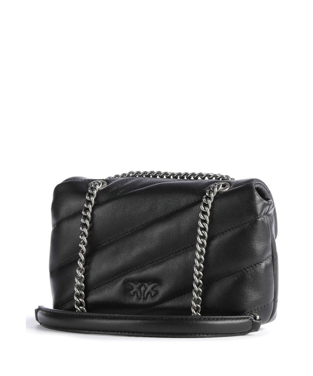 Pinko Love Puff Baby Shoulder bag nero/old silver