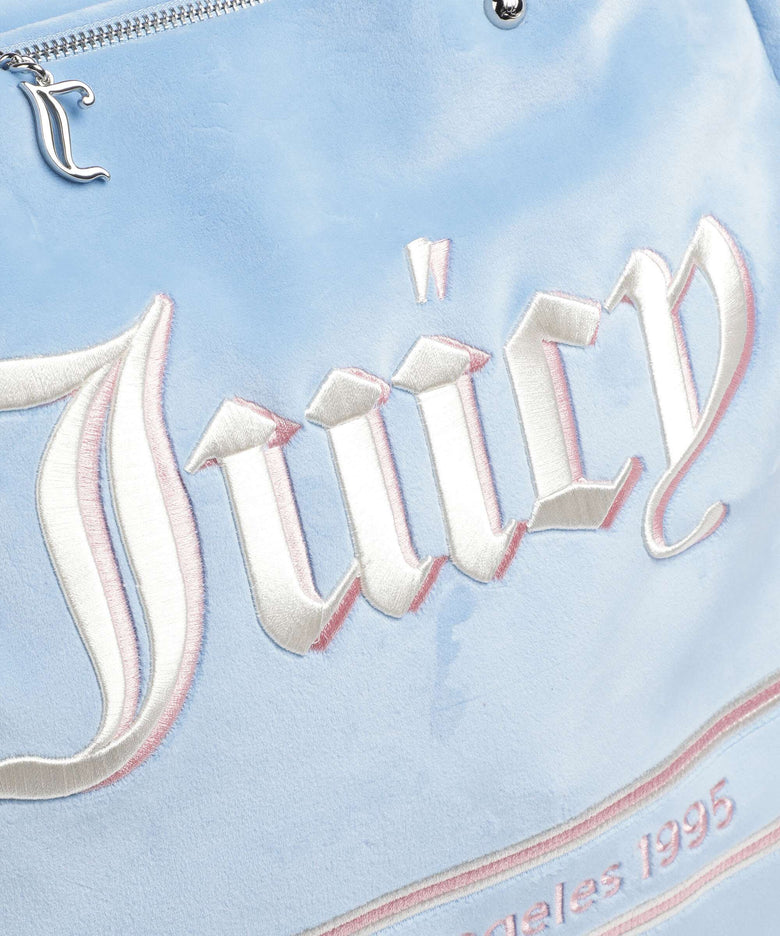 Juicy Couture Iris Velvet L Tote bag powder blue/white