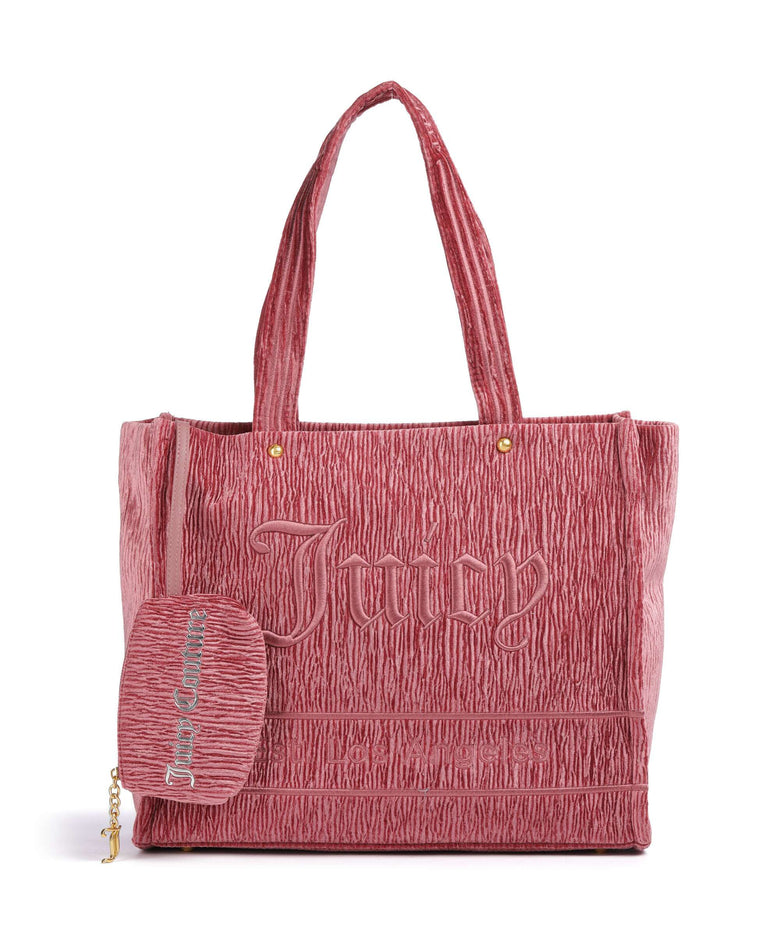 Juicy Couture Iris Crinkled Velvet L Tote bag wethered rose
