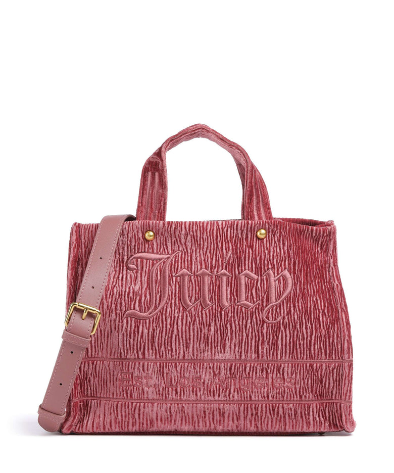 Juicy Couture Iris Crinkled Velvet M Handbag wethered rose