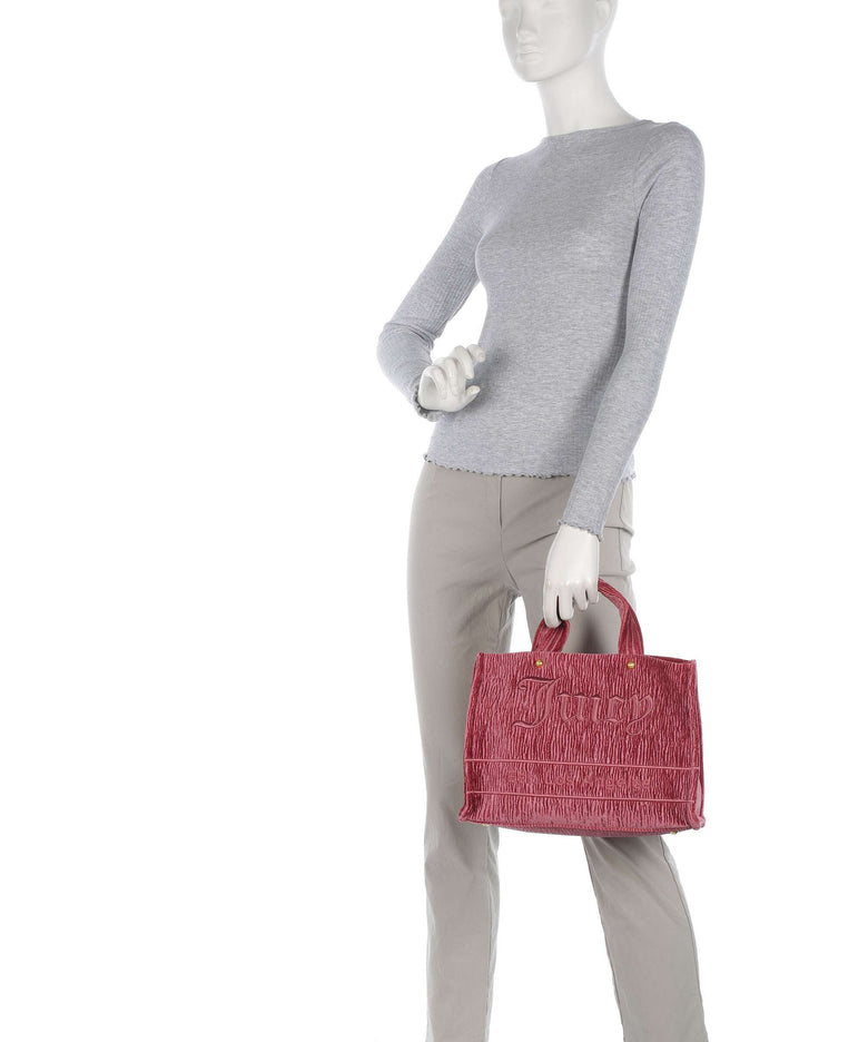 Juicy Couture Iris Crinkled Velvet M Handbag wethered rose