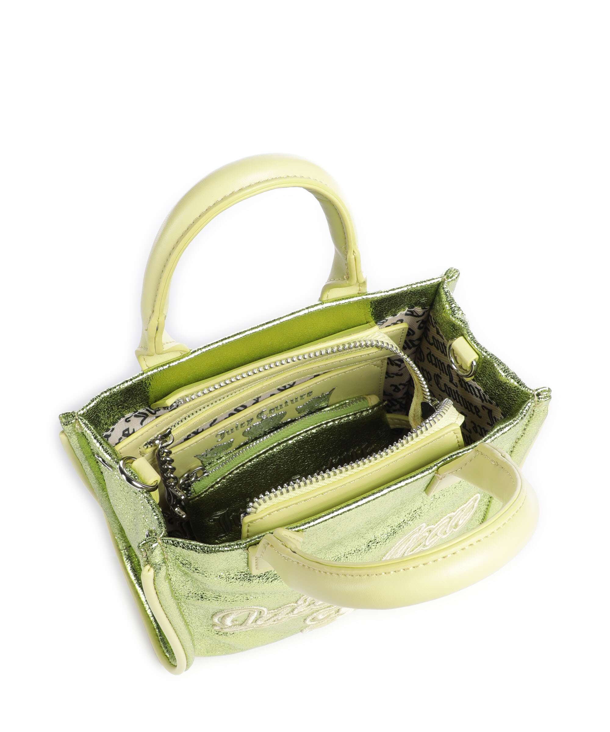 Juicy Couture Iris Metallic S Crossbody bag metallic lime bean