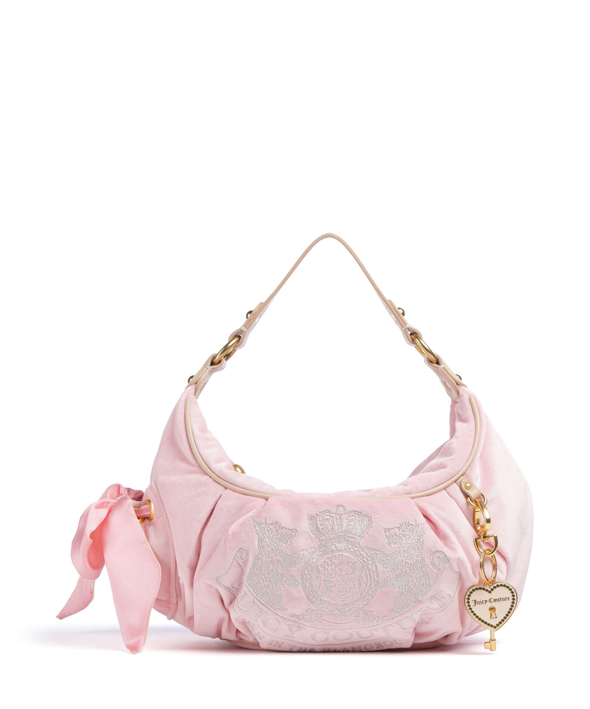 Juicy Couture 2WAY バッグ ピンク Juicy Couture Daydreamer M Hobo bag velvet fabric juicy pink