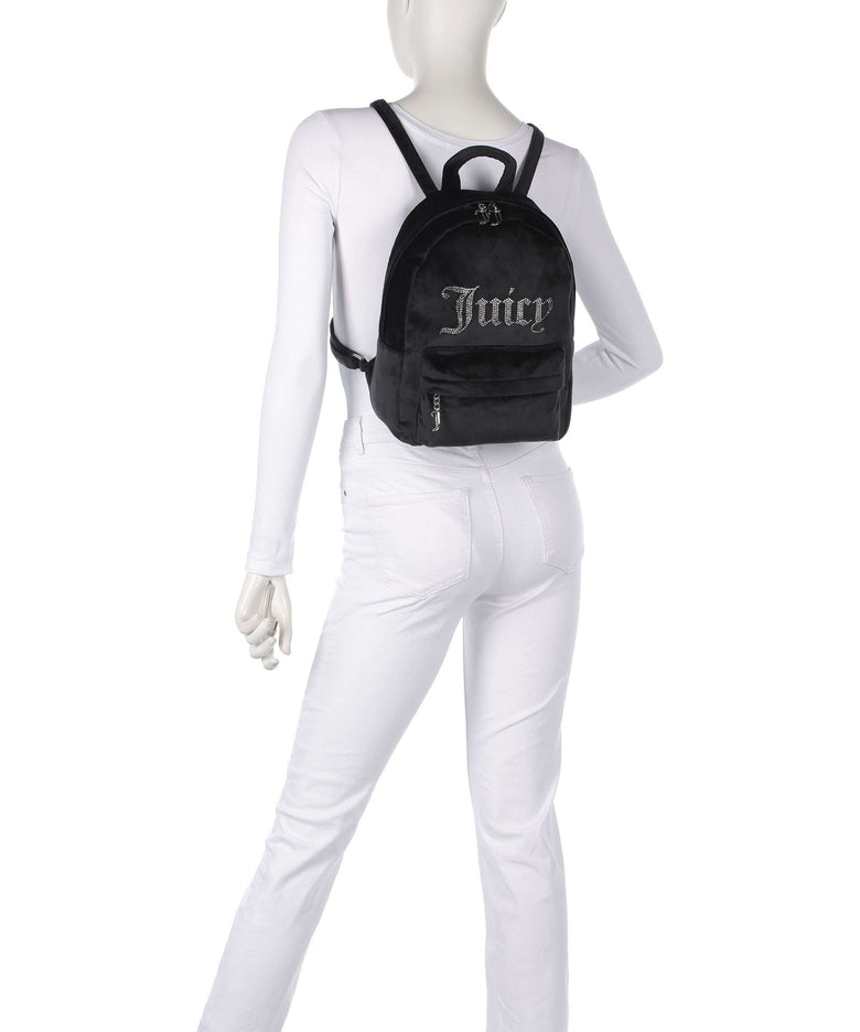 Juicy Couture Kimberly Backpack velvet fabric black