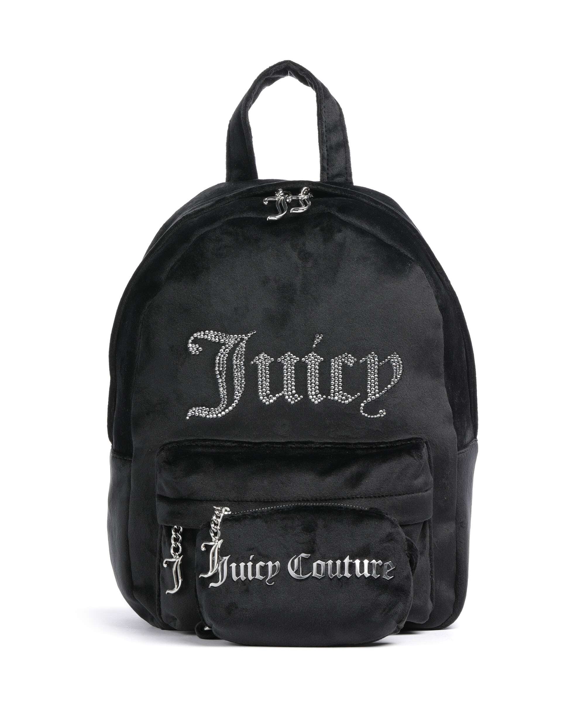 Juicy Couture Kimberly Backpack velvet fabric black