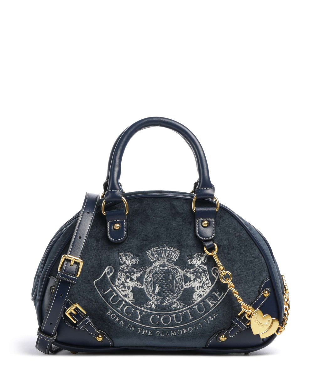 Juicy Couture Twig Narrative Velvet Handbag blue depths