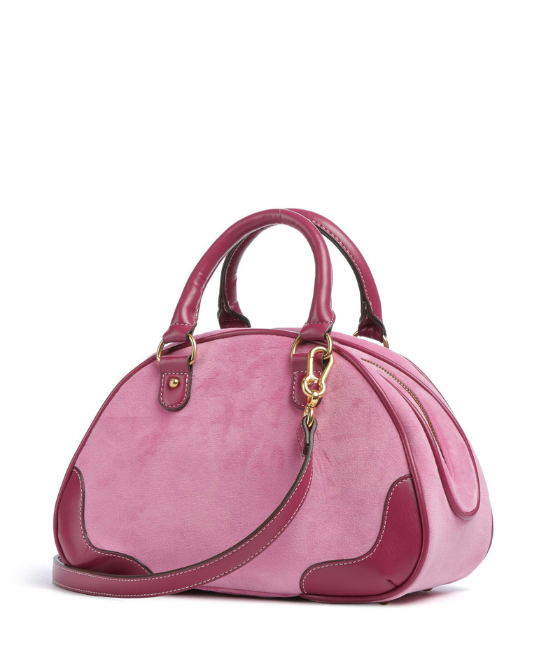 Juicy Couture Twig Narrative Velvet Handbag super pink