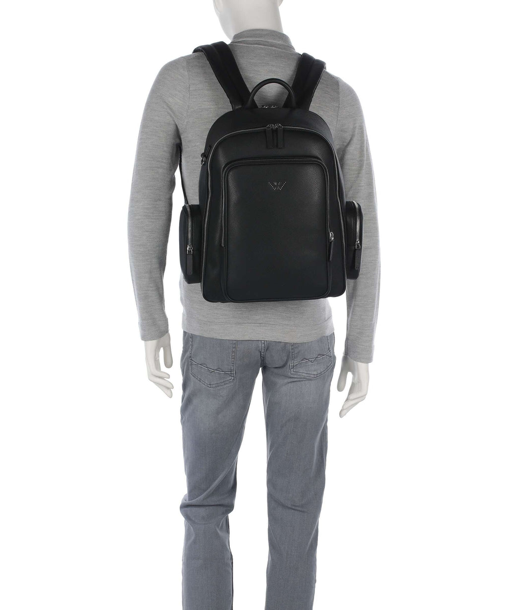 Emporio Armani Business Regenerated Backpack black beauty