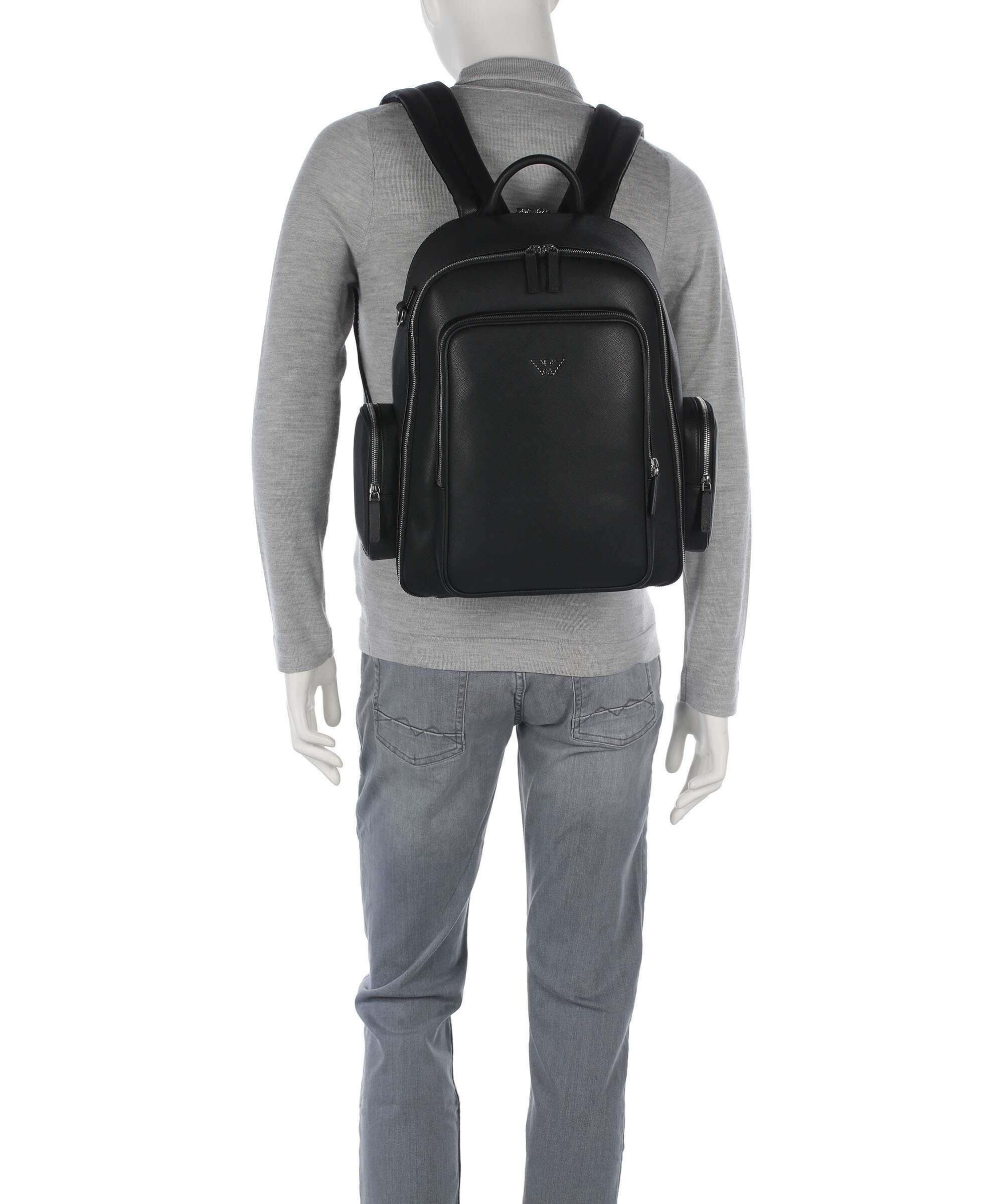 Emporio Armani Business Regenerated Backpack black beauty