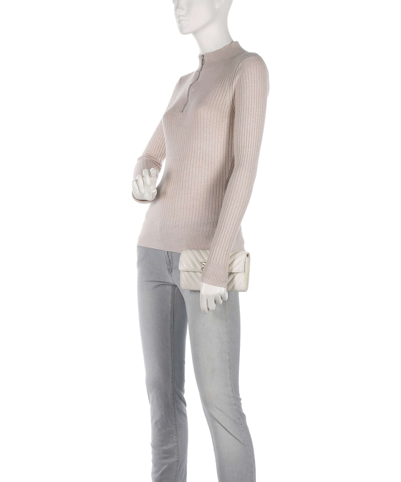 Pinko Love One Wallet bianco seta/antique gold