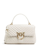 Pinko Love Lady Puff Classic Handbag bianco seta/antique gold