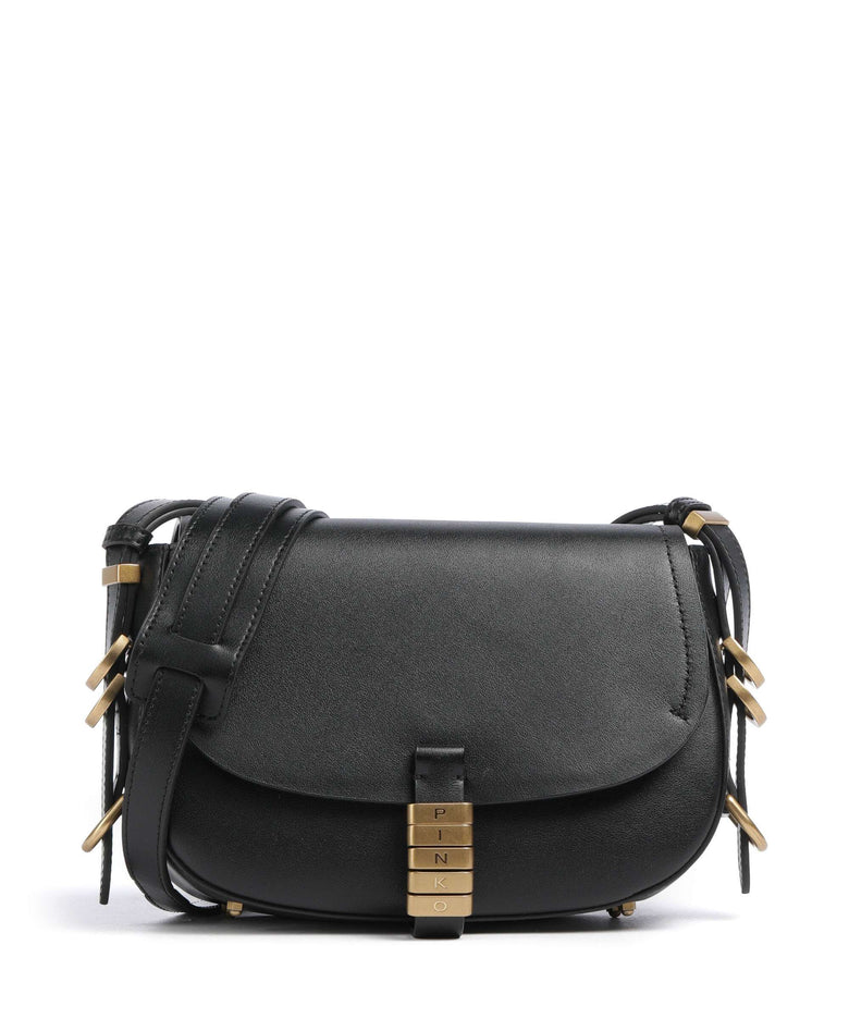 Pinko Saddle Mini Crossbody bag nero/antique gold