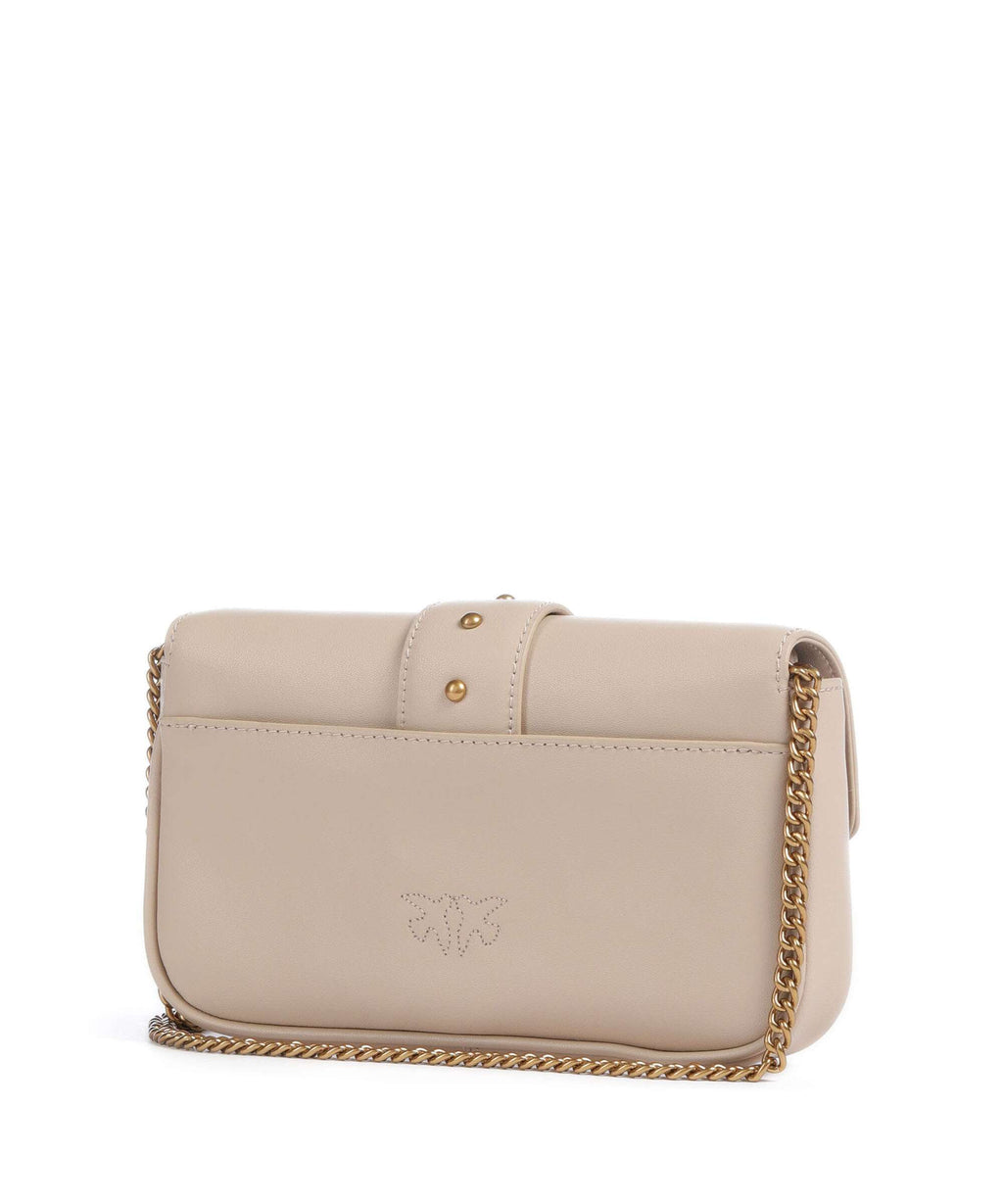 Pinko Love One Pocket Wallet beige/grigio fumo/antique gold