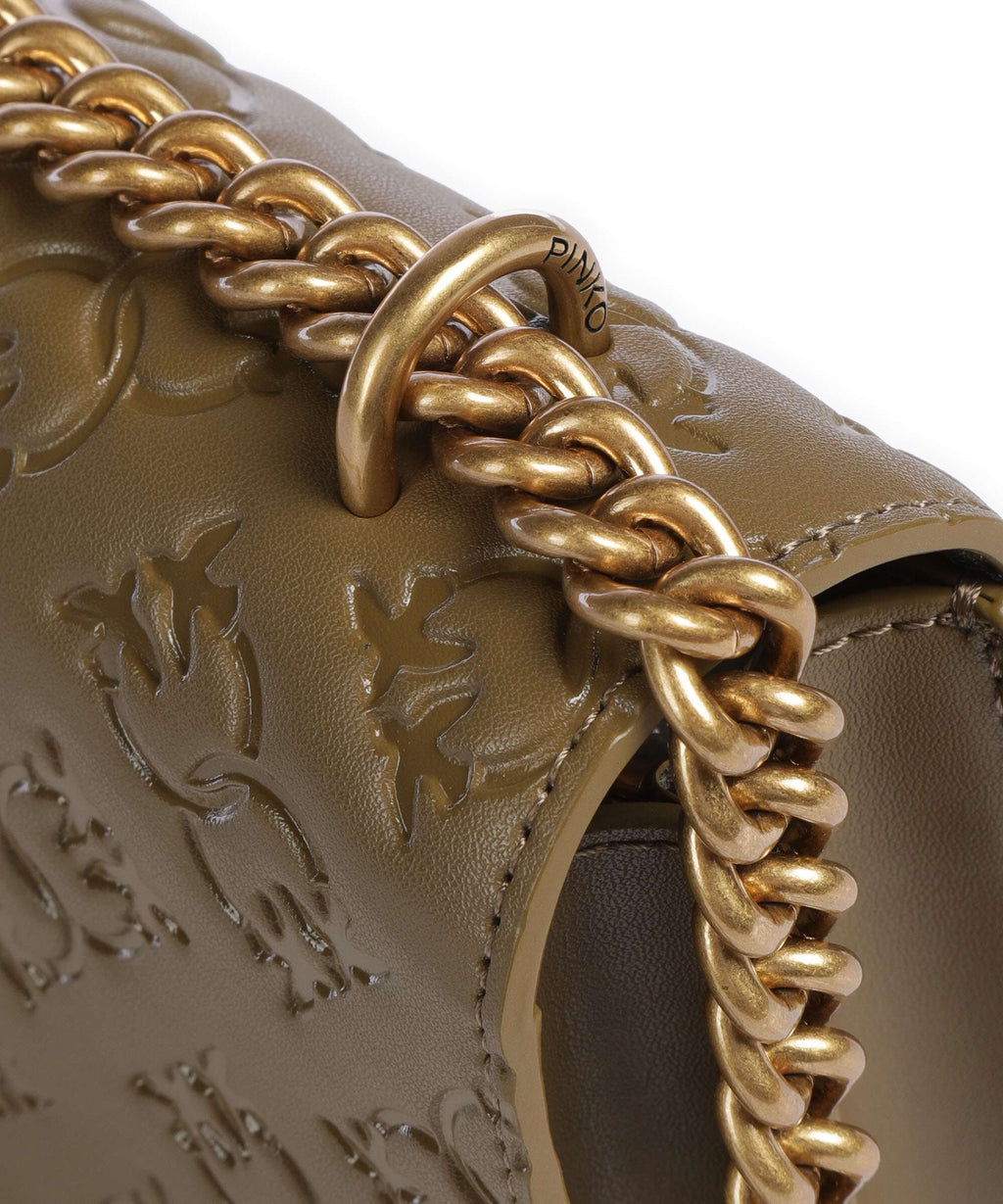 Pinko Love One Mini Shoulder bag piantagione/antique gold